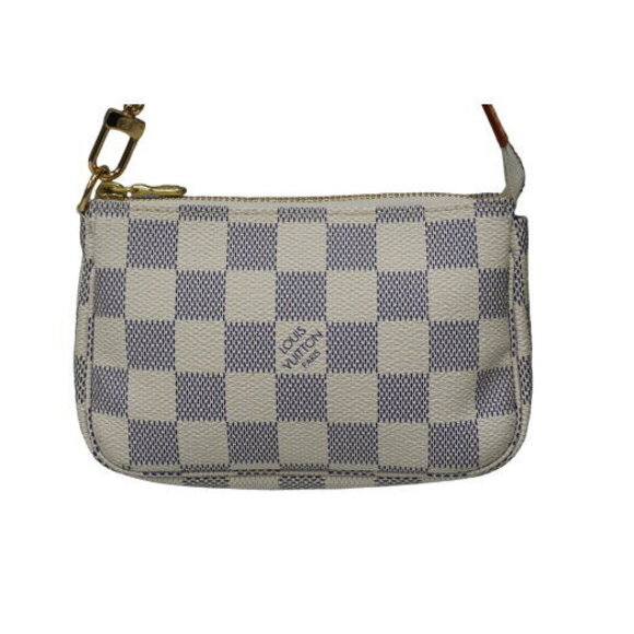 Louis Vuitton Pouch Damier Azur White Leather - Picture 3 of 8